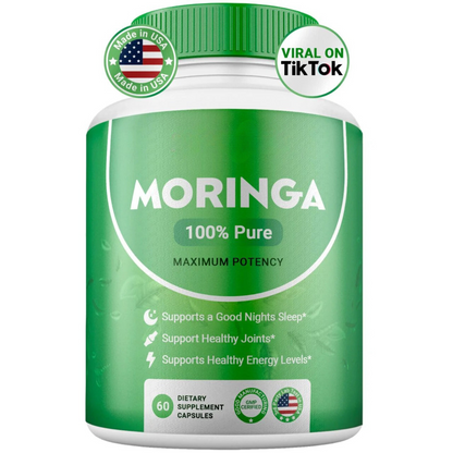 Cápsulas de polvo de moringa